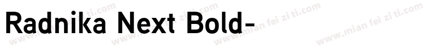 Radnika Next Bold字体转换